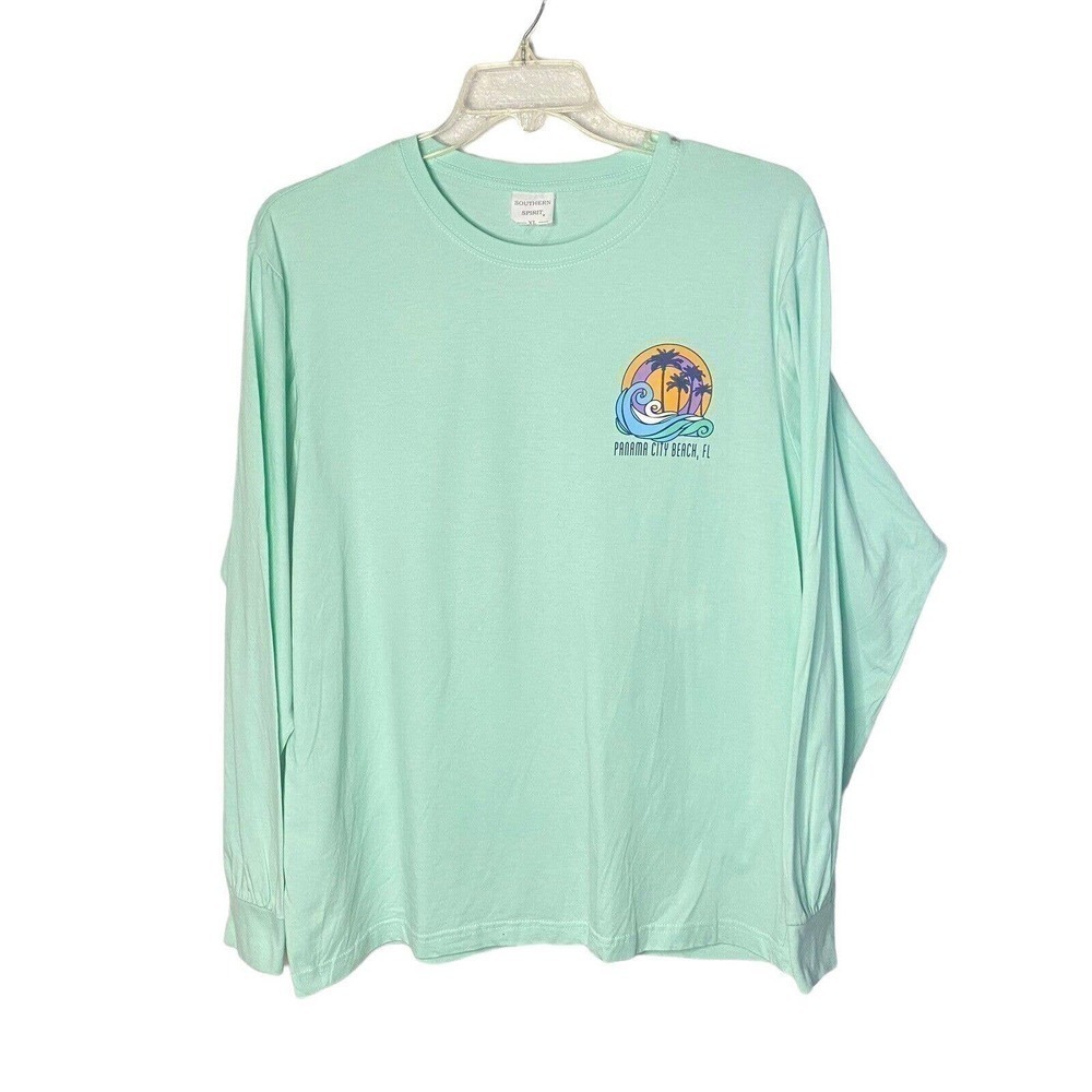 Southern Spirit Women Tee Long‎ Sleeve Shirt Size XLarge Panama City Florida